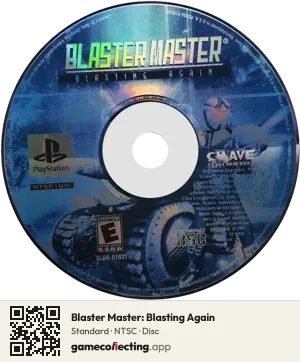 Blaster Master: Blasting Again PlayStation, NTSC disc