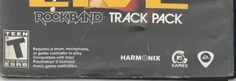 AC/DC Live: Rock Band Track Pack, the ESRB box on its front