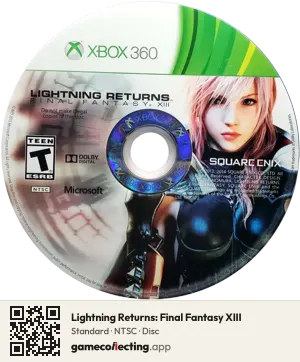 Lightning Returns: Final Fantasy XIII Xbox 360, NTSC disc