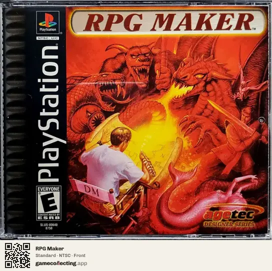 RPG Maker PlayStation, NTSC box front