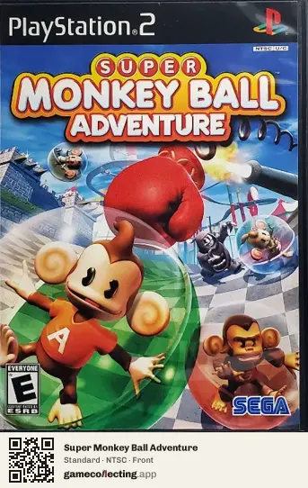 Super Monkey Ball Adventure PlayStation 2, NTSC box front