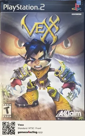 Vexx PlayStation 2, NTSC box front