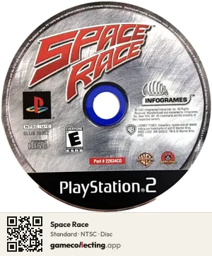 Space Race PlayStation 2, NTSC disc