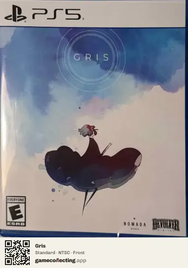 Gris PlayStation 5, NTSC box front