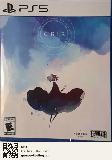 Gris PlayStation 5, NTSC box front