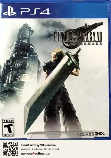 Final Fantasy VII Remake PlayStation 4, NTSC box front