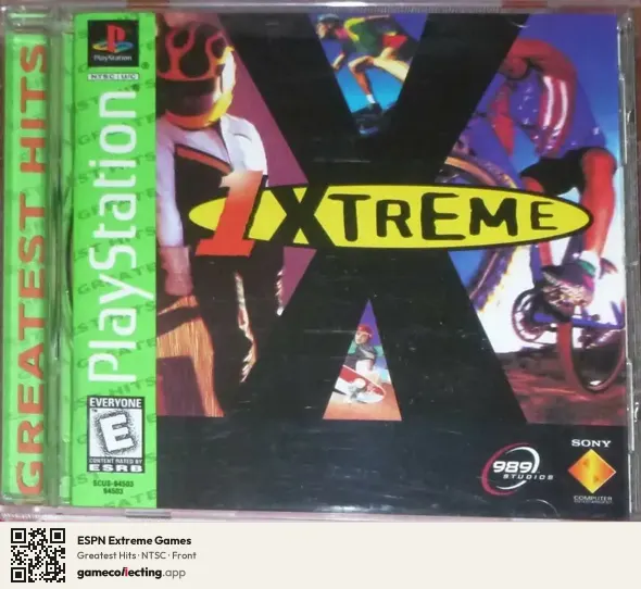 ESPN Extreme Games PlayStation, NTSC box front