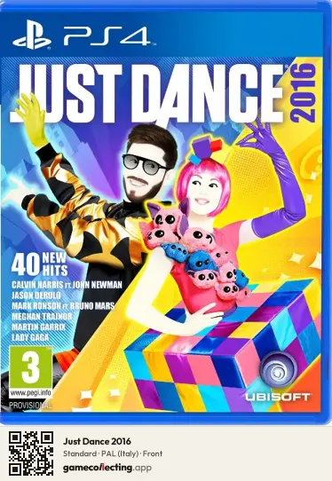 Just Dance 2016 PlayStation 4, Italy box front