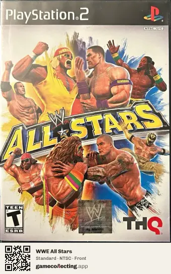 WWE All Stars PlayStation 2, NTSC box front