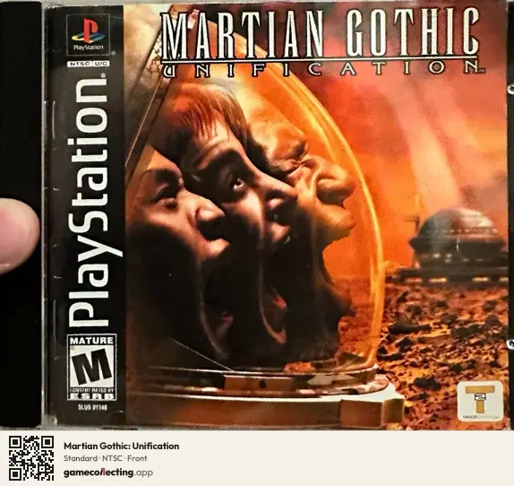 Martian Gothic: Unification PlayStation, NTSC box front