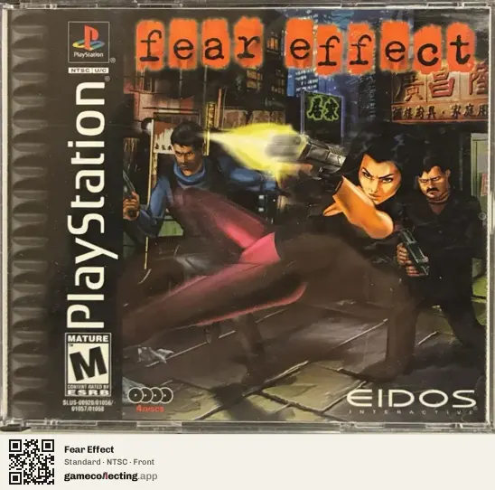 Fear Effect PlayStation, NTSC box front