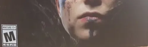 Hellblade: Senua's Sacrifice, the ESRB box on its front