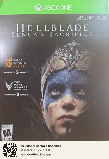 Hellblade: Senua's Sacrifice Xbox One, NTSC box front