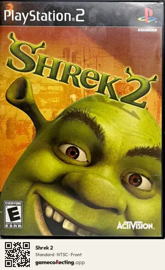 Shrek 2 PlayStation 2, NTSC box front