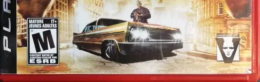 Saints Row 2, the ESRB box on its front