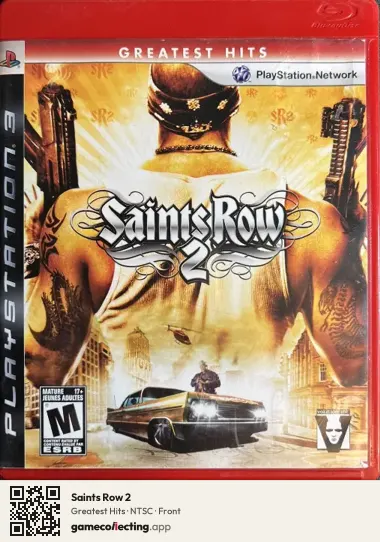 Saints Row 2 PlayStation 3, NTSC box front