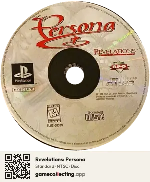 Revelations: Persona PlayStation, NTSC disc