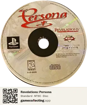 Revelations: Persona PlayStation, NTSC disc