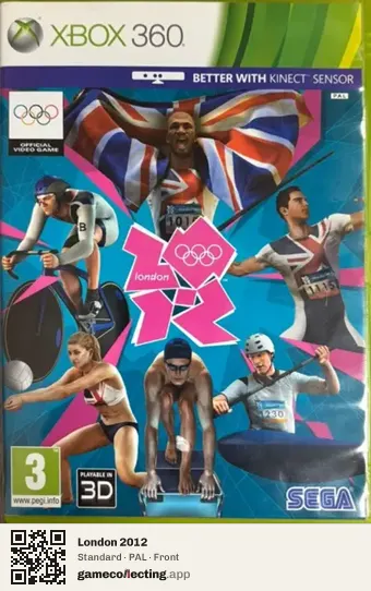 London 2012 Xbox 360, PAL box front