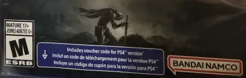 Elden Ring, the ESRB box on its front