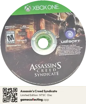 Assassin's Creed Syndicate Xbox One, NTSC disc