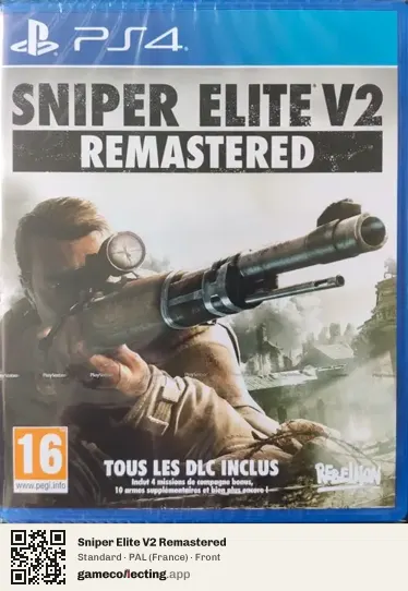 Sniper Elite V2 Remastered PlayStation 4, France box front