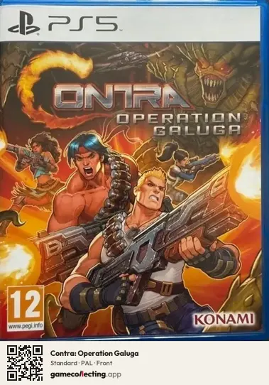 Contra: Operation Galuga PlayStation 5, PAL box front