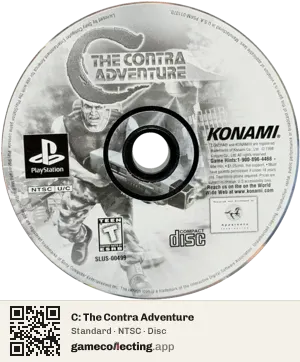 C: The Contra Adventure PlayStation, NTSC disc