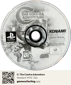 C: The Contra Adventure PlayStation, NTSC disc