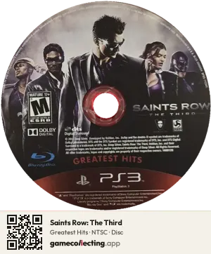 Saints Row: The Third PlayStation 3, NTSC disc