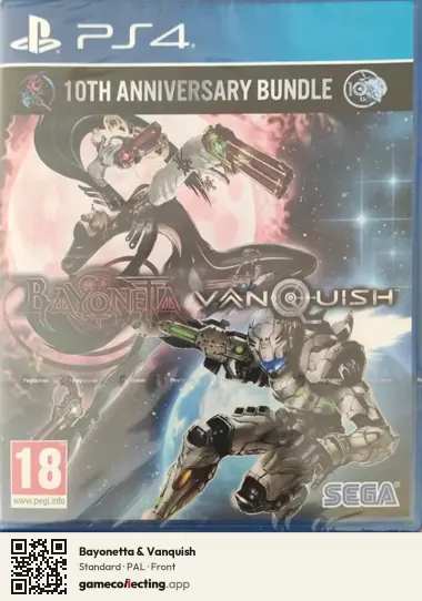 Bayonetta & Vanquish PlayStation 4, PAL box front