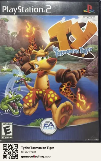 Ty the Tasmanian Tiger PlayStation 2, NTSC box front