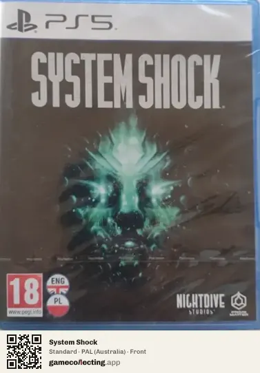 System Shock PlayStation 5, Australia box front