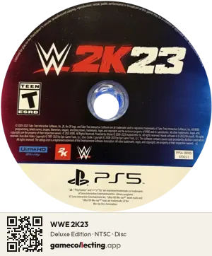 WWE 2K23 PlayStation 5, NTSC disc