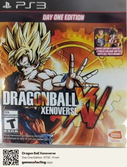 Dragon Ball Xenoverse PlayStation 3, NTSC box front