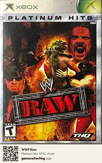 WWF Raw Xbox, NTSC box front