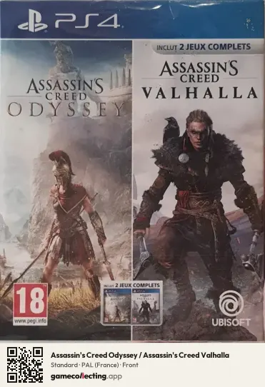 Assassin's Creed Odyssey / Assassin's Creed Valhalla PlayStation 4, France box front