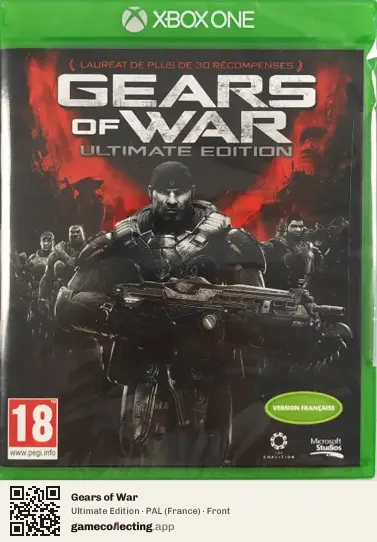 Gears of War Xbox One, France box front