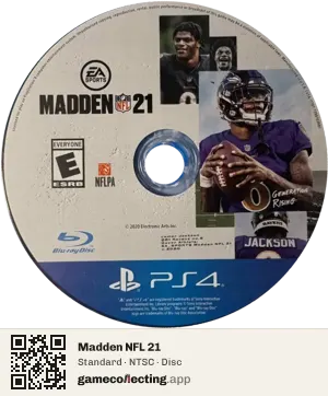 Madden NFL 21 PlayStation 4, NTSC disc