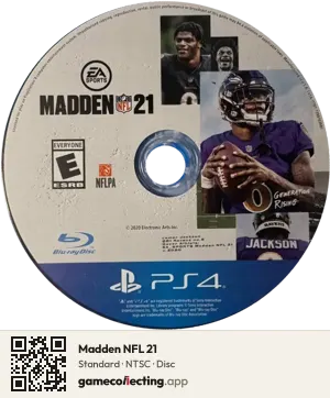 Madden NFL 21 PlayStation 4, NTSC disc