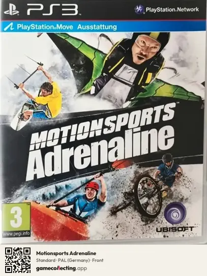 Motionsports Adrenaline PlayStation 3, Germany box front