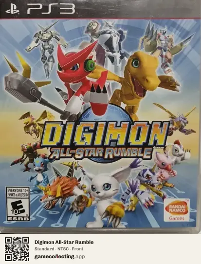 Digimon All-Star Rumble PlayStation 3, NTSC box front