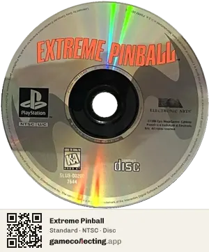 Extreme Pinball PlayStation, NTSC disc