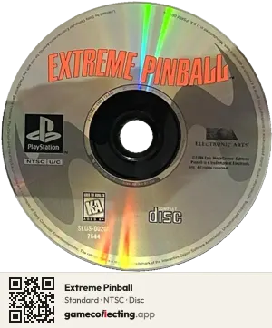 Extreme Pinball PlayStation, NTSC disc