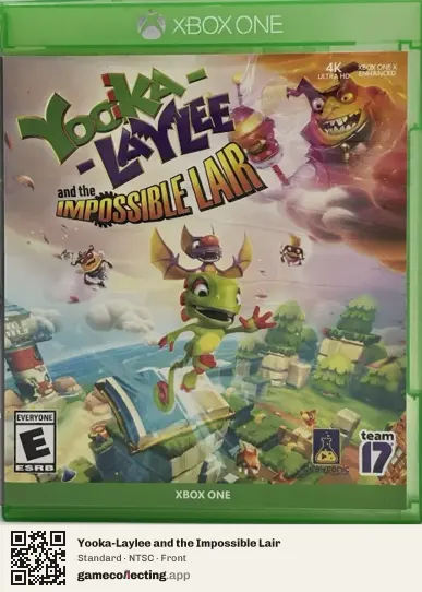 Yooka-Laylee and the Impossible Lair Xbox One, NTSC box front
