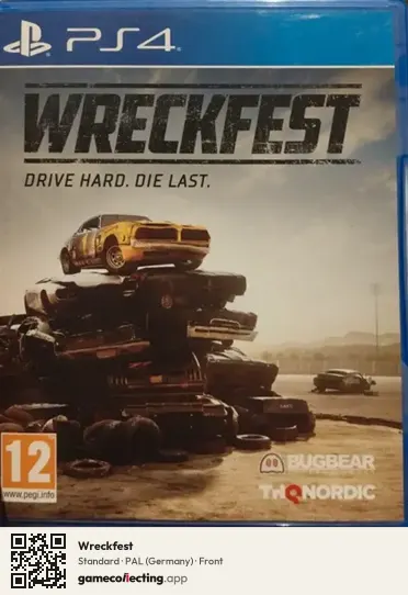 Wreckfest PlayStation 4, Germany box front