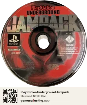 PlayStation Underground Jampack PlayStation, NTSC disc