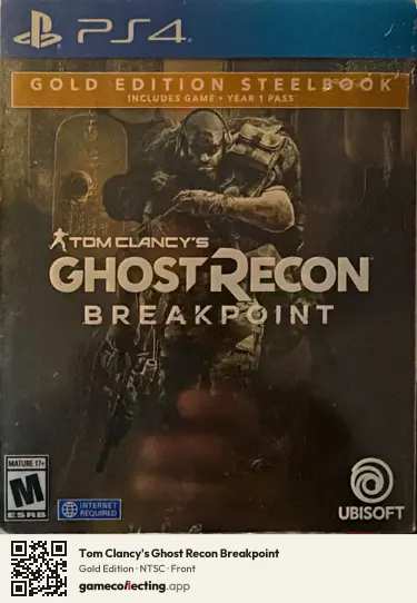 Tom Clancy's Ghost Recon Breakpoint PlayStation 4, NTSC box front