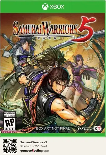 Samurai Warriors 5 Xbox One, NTSC box front