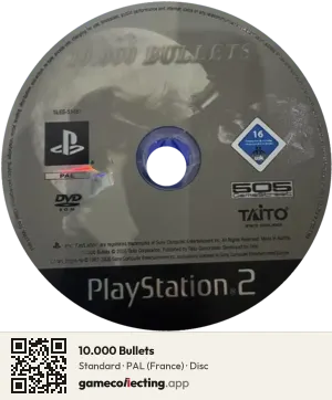 10.000 Bullets PlayStation 2, PAL disc